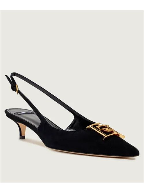 SUEDE SLINGBACK ELISABETTA FRANCHI | SA17L61E2110 nero